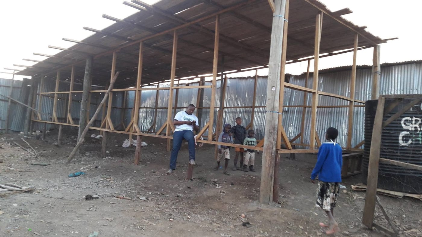 A new, larger structure under construction for the centre