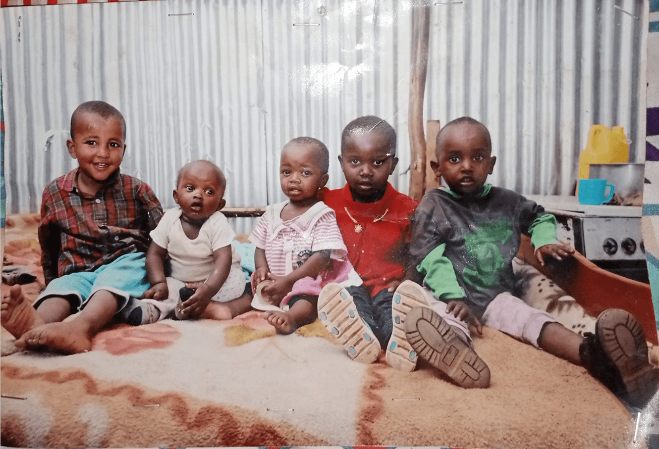 Young children in the early days of the centre